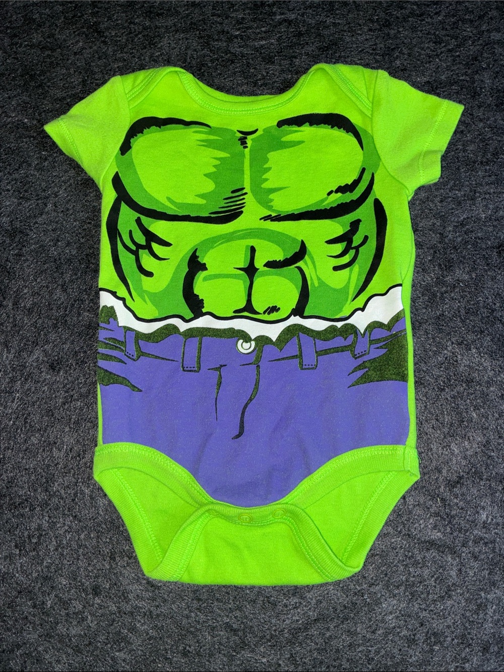 Hulk Baby One Piece Bodysuit Halloween Costume 3-6 months Marvel
